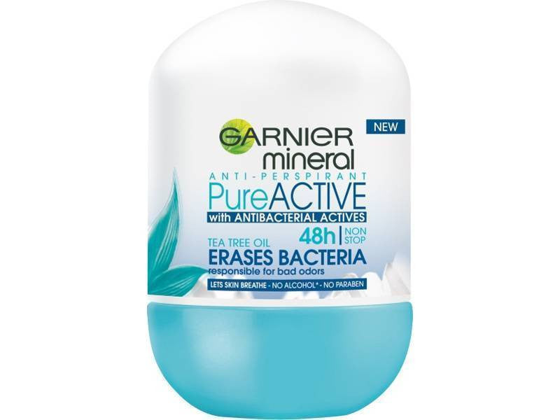 Garnier Mineral - Pure Active 48h, anti-perspirant roll-on for women, 50 ml