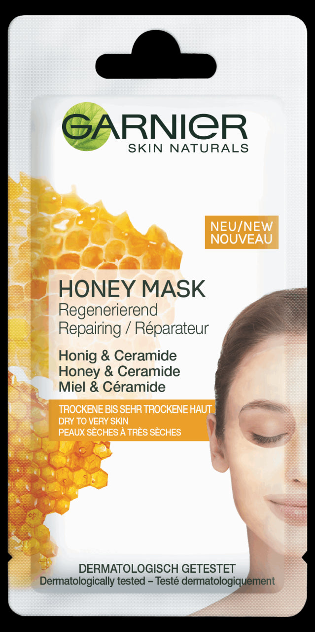 Garnier Skin Active - Honey Mask, regenerating face mask with nourishing honey, capacity 8 ml