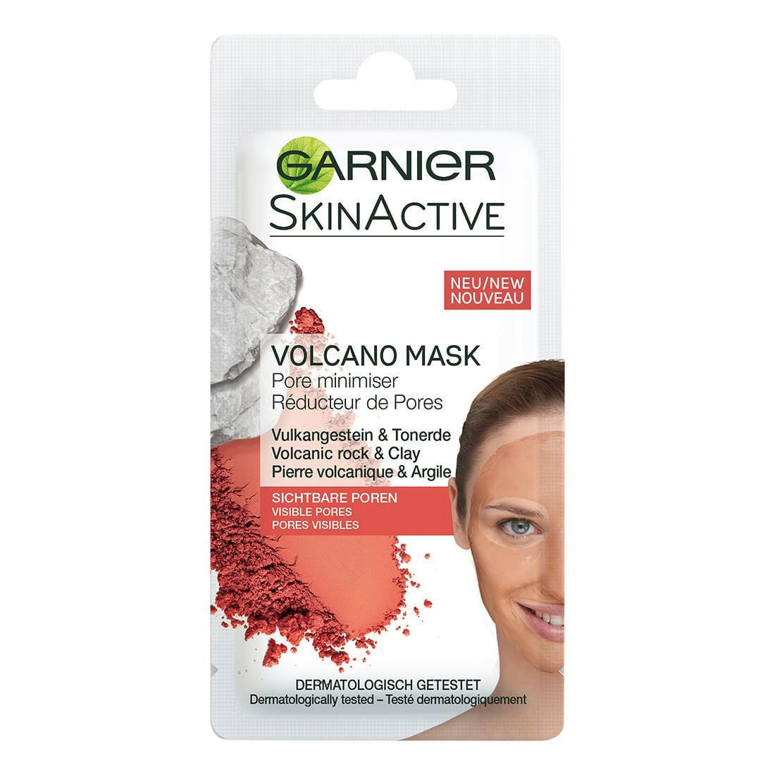 Garnier Skin Active - Volcano Mask, pore-reducing mask with volcanic rock, capacity 8 ml