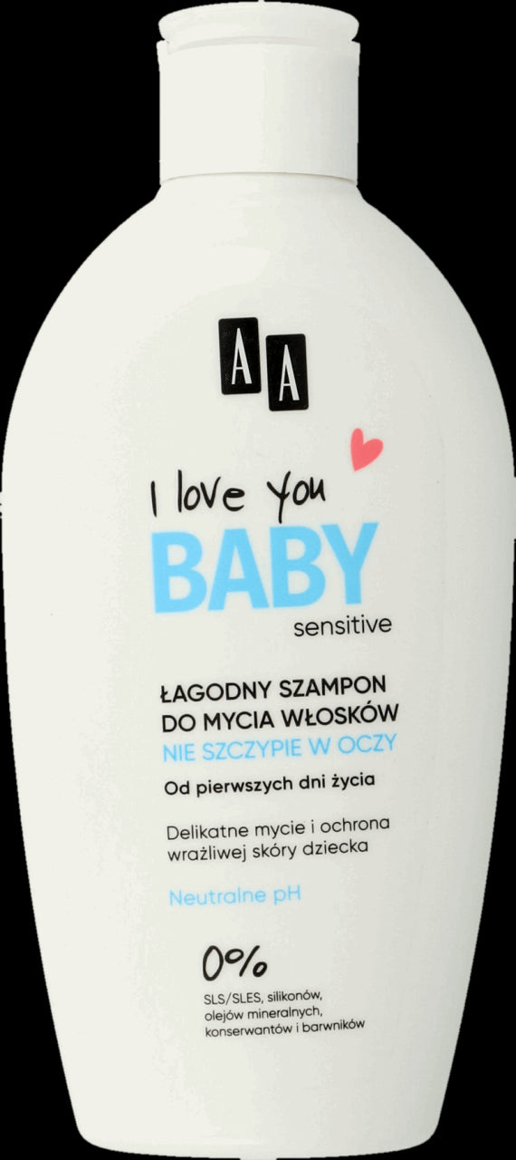 AA I LOVE YOU BABY - łagodny szampon do mycia główki i włosków od pierwszych dni życia, poj. 200 ml