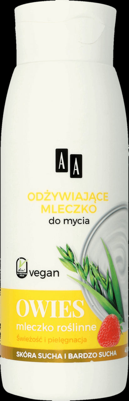 AA VEGAN OWIES - mleczko pod prysznic i do kąpieli odżywiające, poj. 400 ml