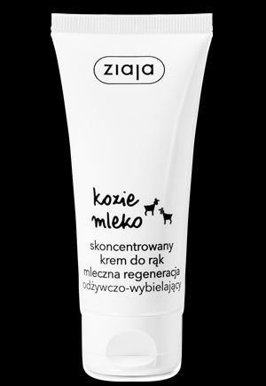 Ziaja Goat's Milk - concentrated nourishing and whitening hand cream, 50 ml capacity