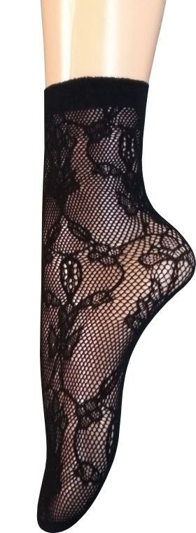 Gatta Socks w.22 - fishnet jacquard socks