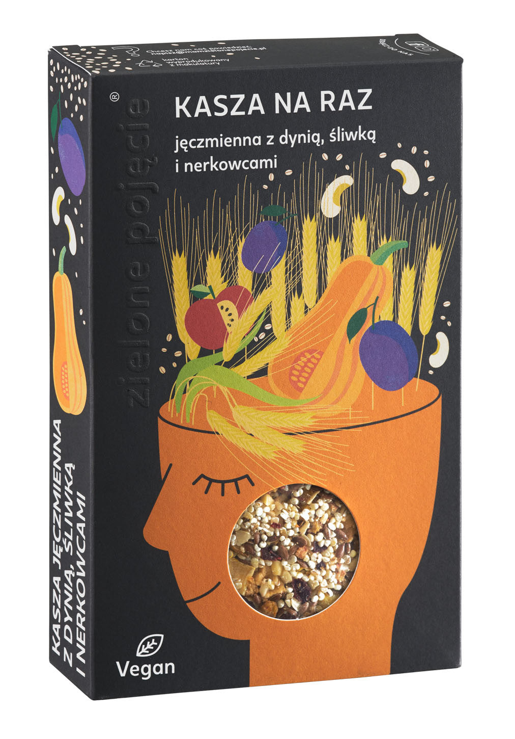 Zielone Pojęcie - Kasza Na Raz, kasza jęczmienna z dynią, śliwką i nerkowcami, masa netto: 100 g