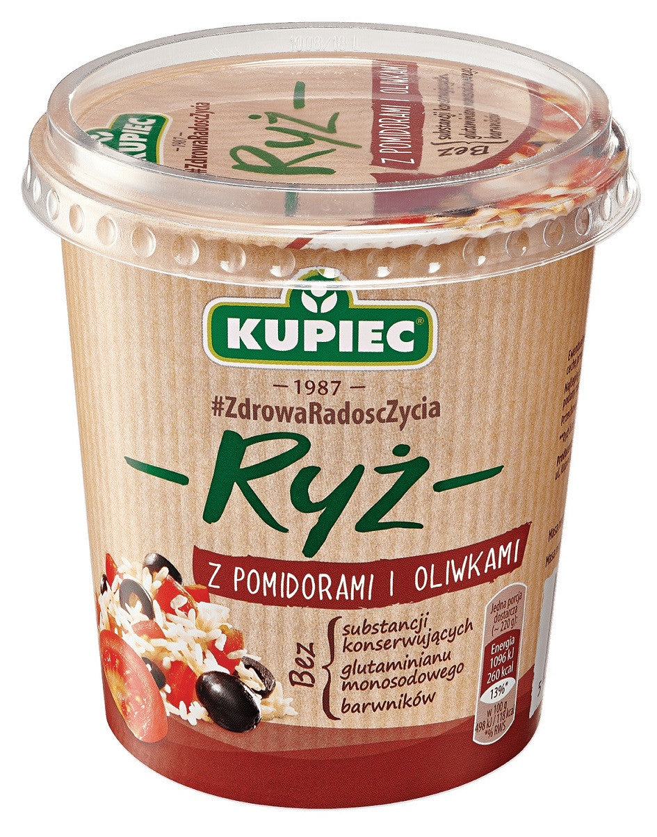 Kupiec Danie Lunchowe - ryż z pomidorami i oliwkami, masa netto: 70 g