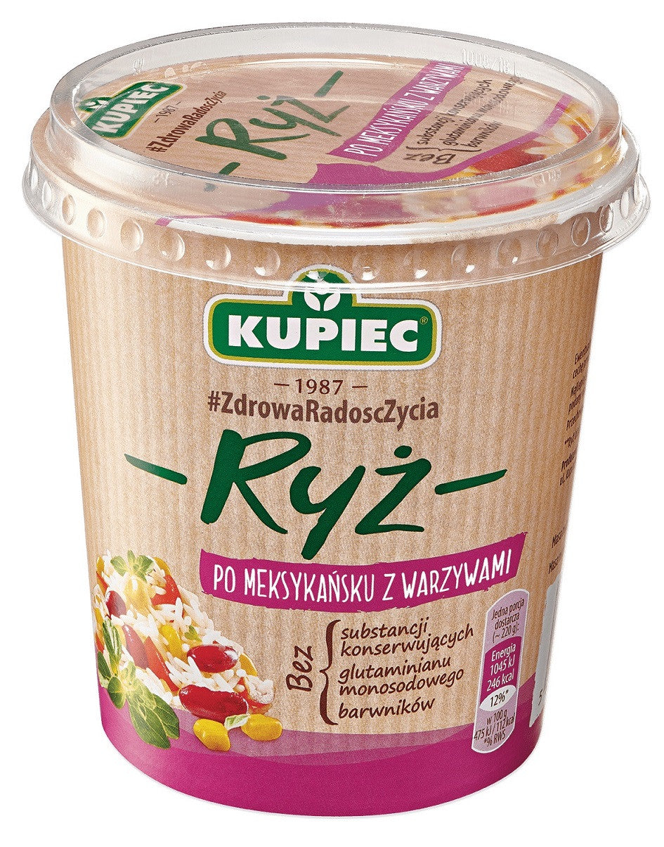 Kupiec Danie Lunchowe - ryż po meksykańsku z warzywami, masa netto: 70 g