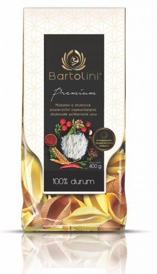 Bartolini - Premium, 100% durum, muszla pięciosmakowa nr 2, masa netto: 400 g