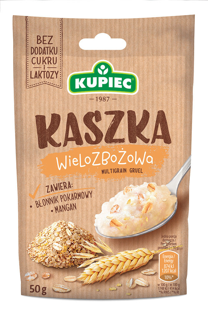 Kupiec - kaszka wielozbożowa, masa: 50 g