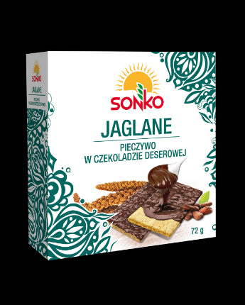 Sonko - pieczywo jaglane w czekoladzie deserowej, masa 72 g