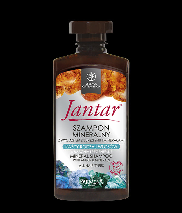 Jantar - mineral shampoo with amber extract and minerals, strengthens and regenerates, every type of hair, 330 ml