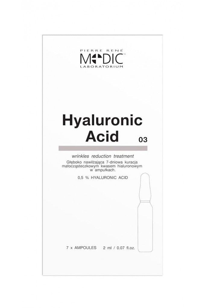Pierre René - Hyaluronic ACID - ampułki MEDIC z kwasem hialuronowym, poj. 7 x 2 ml