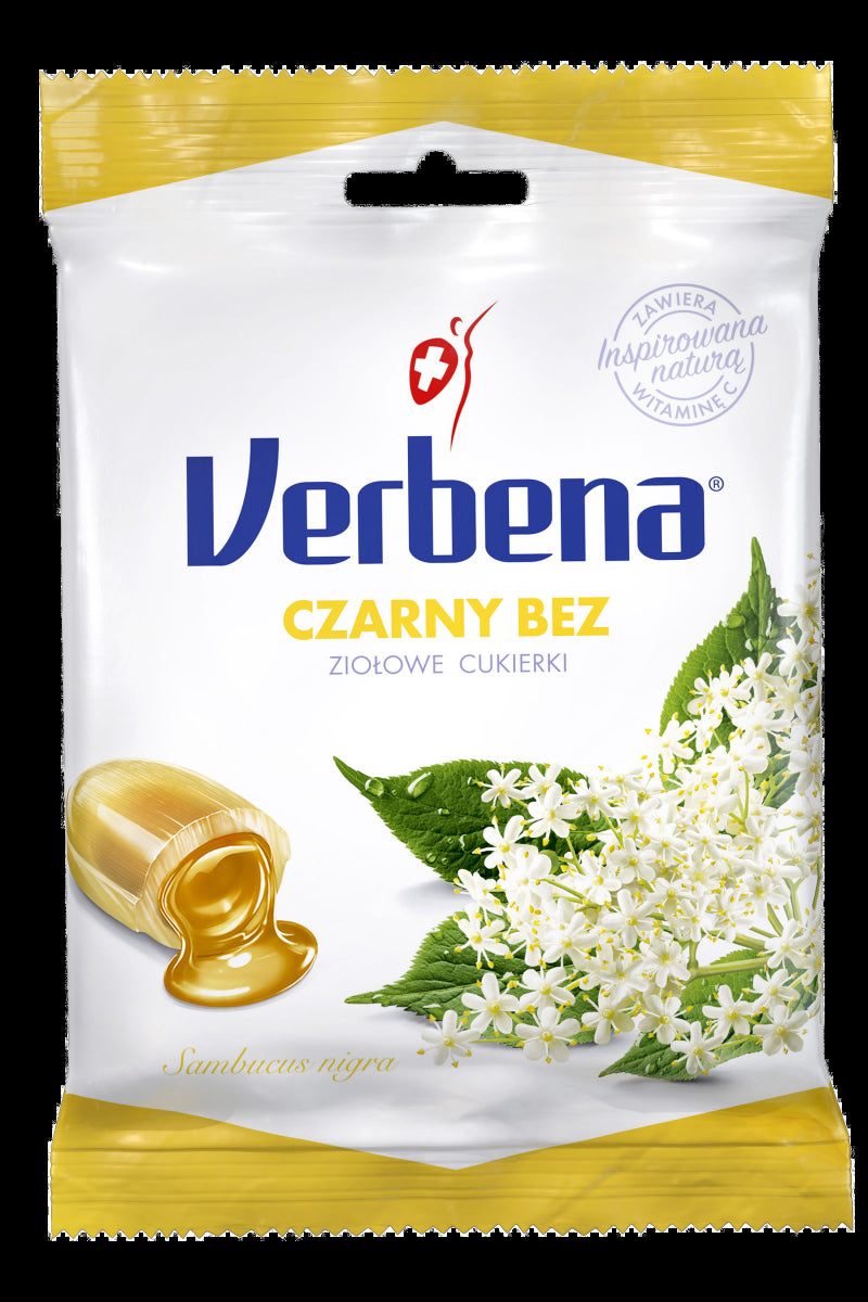 Verbena - cukierki ziołowe, czarny bez, 60 g