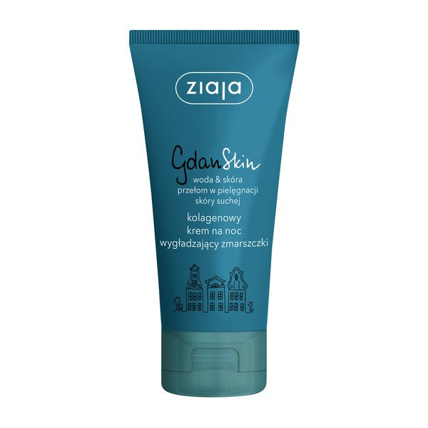 Ziaja GdanSkin - collagen night cream to smooth wrinkles, capacity 50 ml