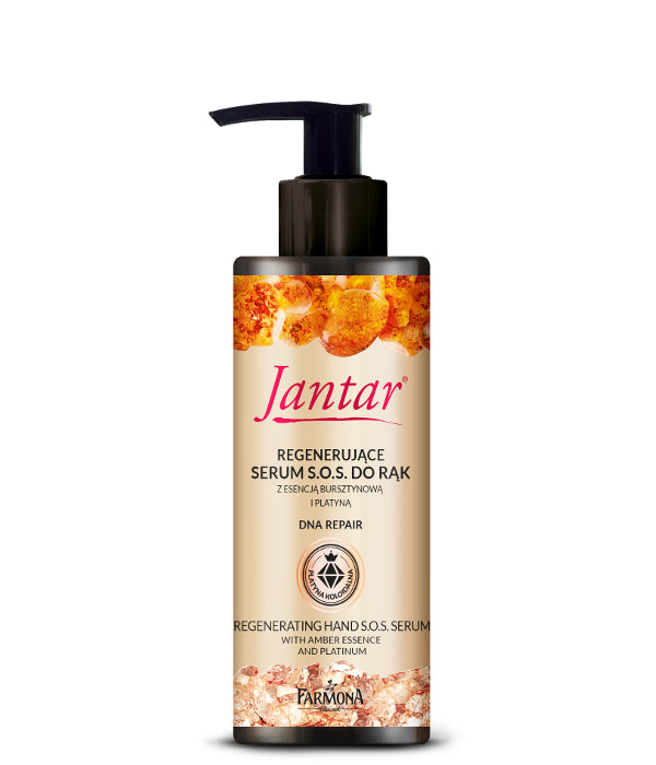 Jantar Ciało - regenerujące serum s.o.s. do rąk z esencją bursztynową i platyną, DNA REPAIR, poj. 100 ml