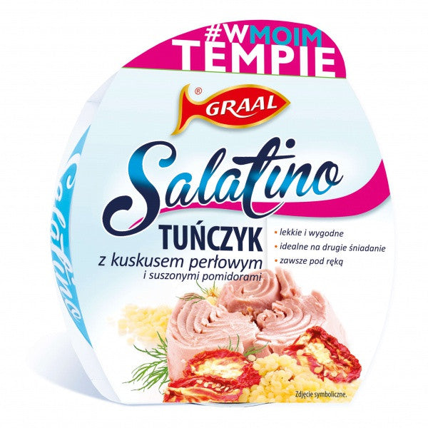 Graal Salatino Tuńczyk z kuskusem perłowym i suszonymi pomidorami, masa netto: 160 g