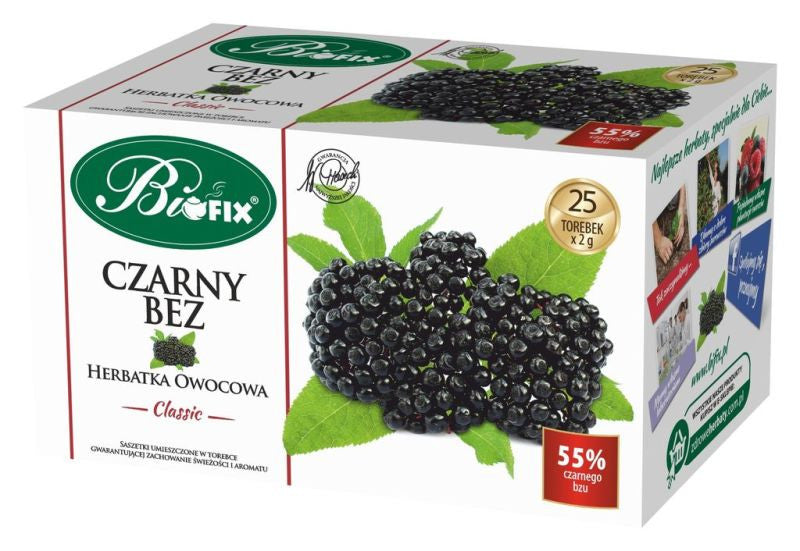 Bi fix Czarny bez - herbatka owocowa Classic, poj. 25 saszetek x 2 g
