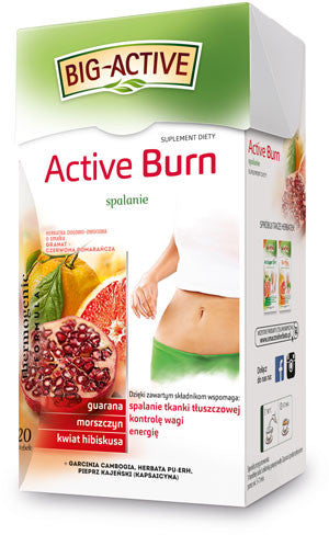 Active Burn - Burning, herbal and fruit functional tea, dietary supplement, 20 sachets x 2 g