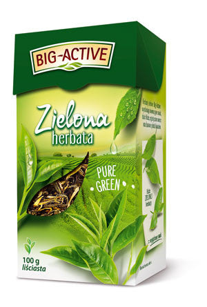 Big-Active - Pure Green herbata zielona, liściasta, poj. 100 g