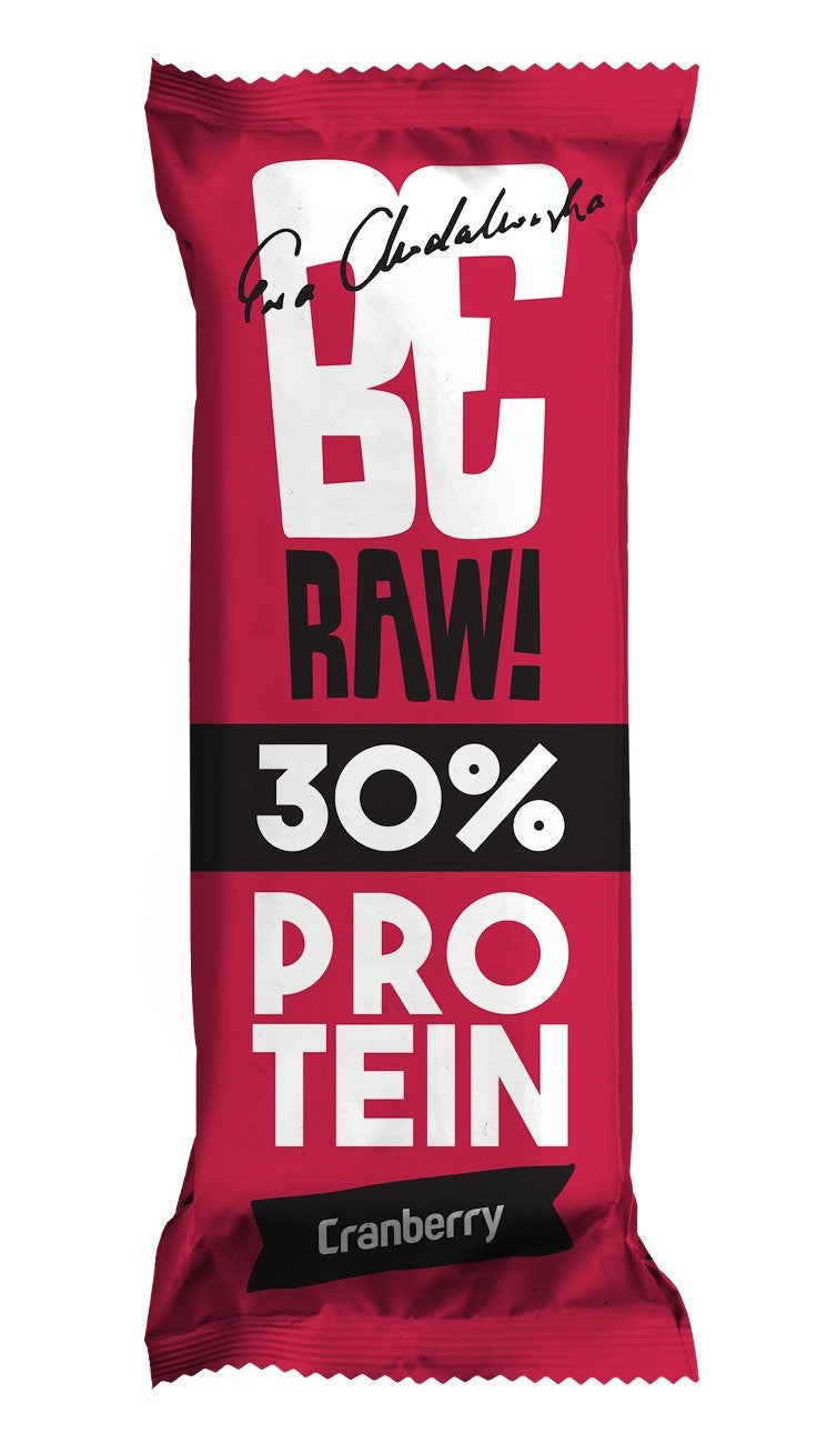 Baton BeRAW protein 30% - żurawina, masa netto: 40 g