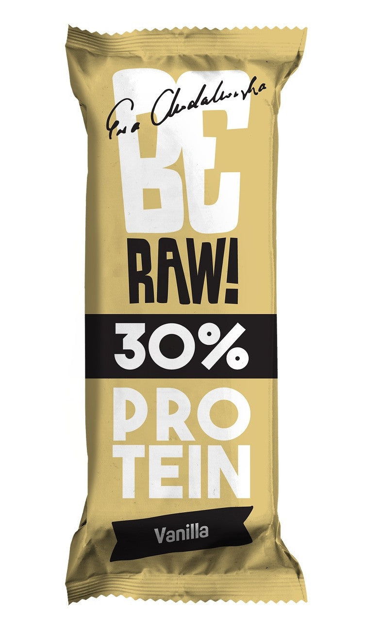 Baton BeRAW protein 30% - wanilia, masa netto: 40 g