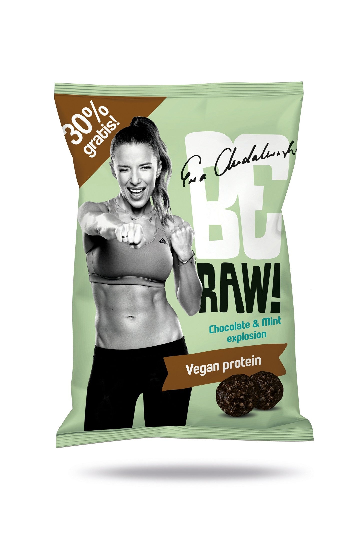 BeRAW Kuleczki Chocolate & Mint Explosion - mięta, surowe kakao, masa netto: 65 g