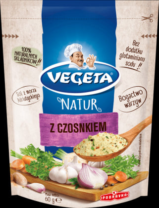 Vegeta - Natur, z czosnkiem, mieszanka przyprawowa, masa netto: 60 g