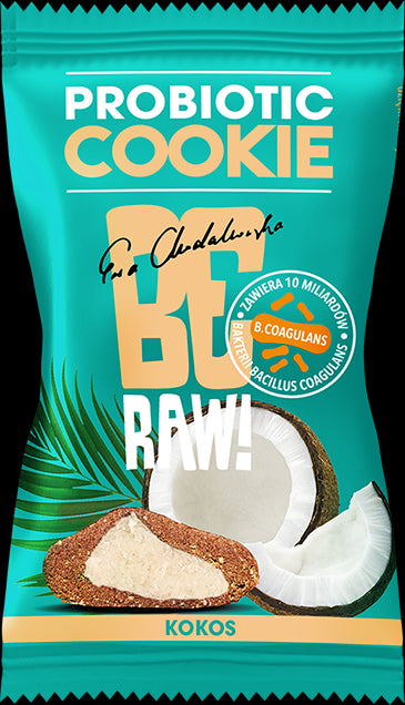 BeRAW ProBiotic Cookie - Kokos, masa netto: 20 g