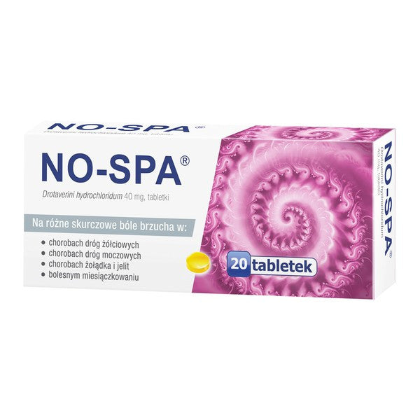 No-Spa, tablets, 40 mg, 20 pcs.