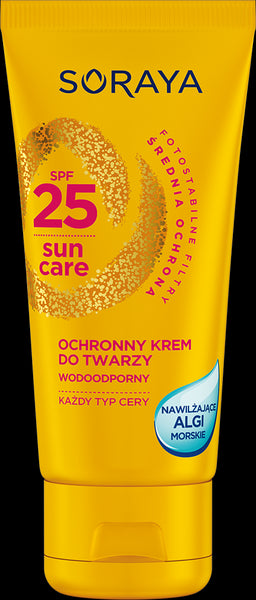 Soraya SUN CARE - wodoodporny ochronny krem do twarzy SPF 25, poj. 50 ml