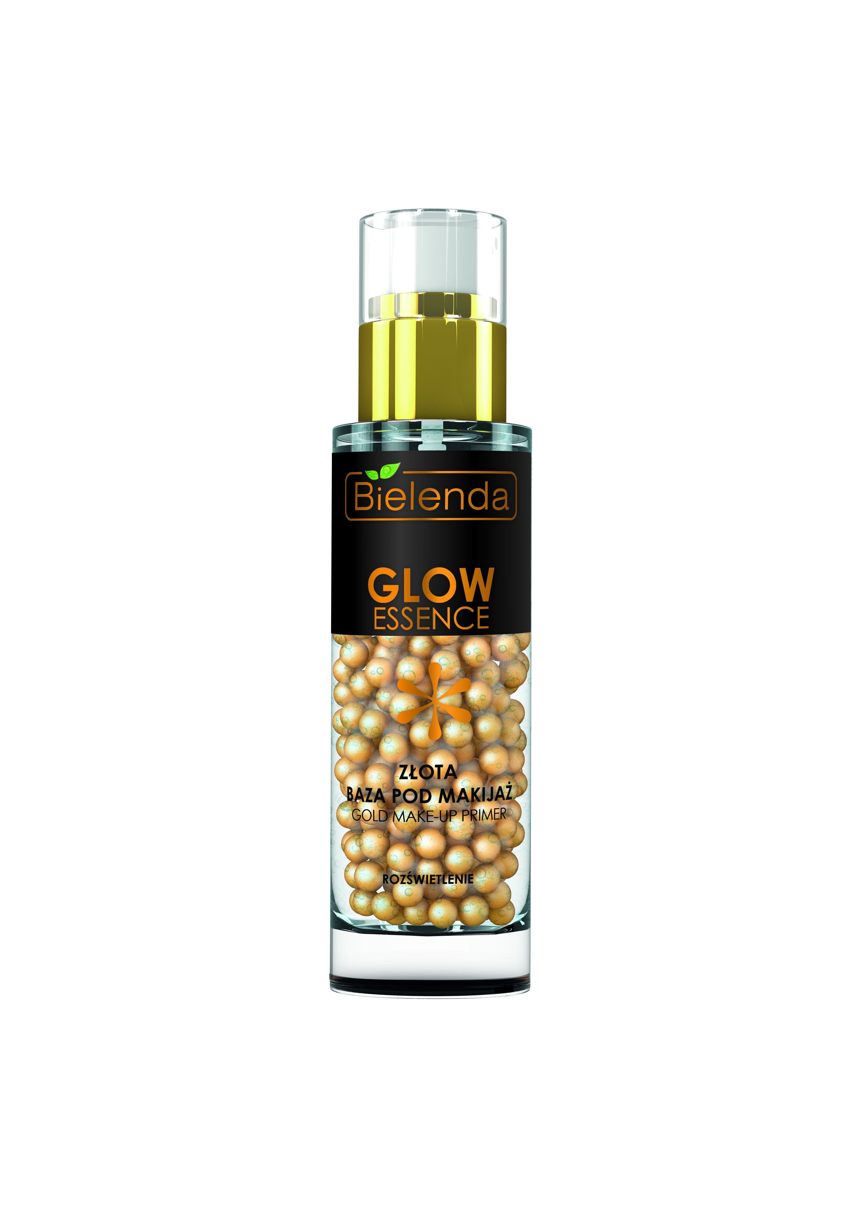Bielenda GLOW ESSENCE - złota baza pod makijaż – efekt rozświetlenia, poj. 30 g