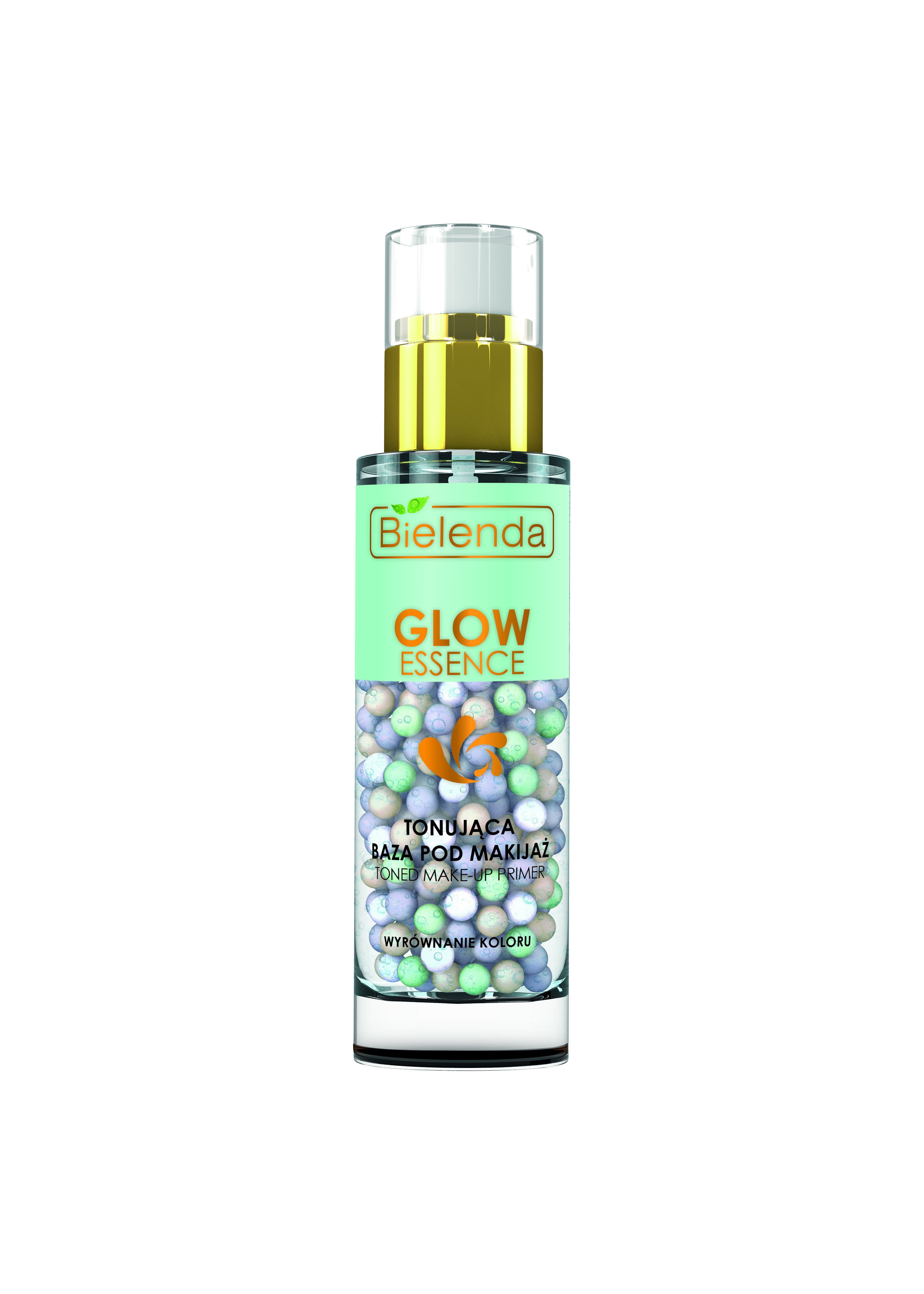 Bielenda GLOW ESSENCE - tonująca baza pod makijaż – wyrównanie kolorytu, poj. 30 g