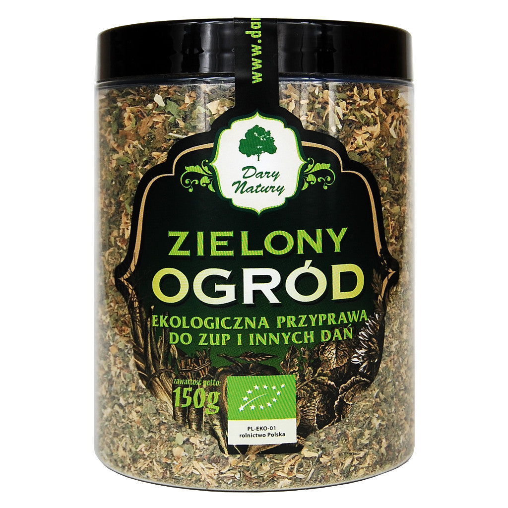 Dary Natury - Zielony Ogród EKO, ekologiczna przyprawa do zup i innych dań, masa netto: 150 g