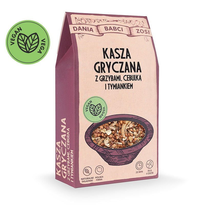 SYS - Dania Babci Zosi, kasza gryczana z grzybami, cebulką i tymiankiem, masa netto: 250 g