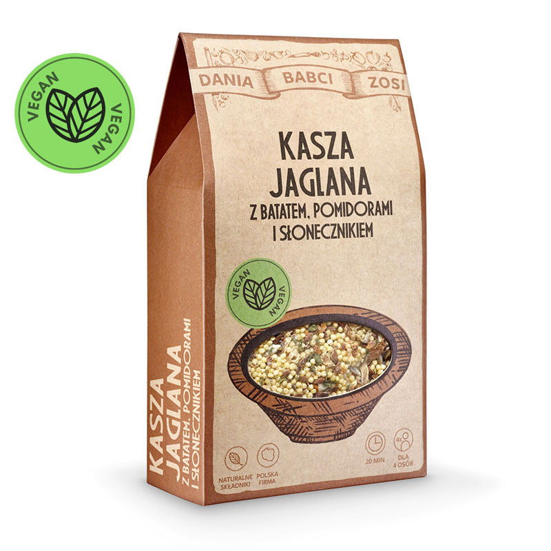 SYS - Dania Babci Zosi, kasza jaglana z batatem, pomidorami i słonecznikiem, masa netto: 250 g