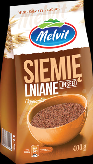 Melvit - siemię lniane, masa netto: 400 g