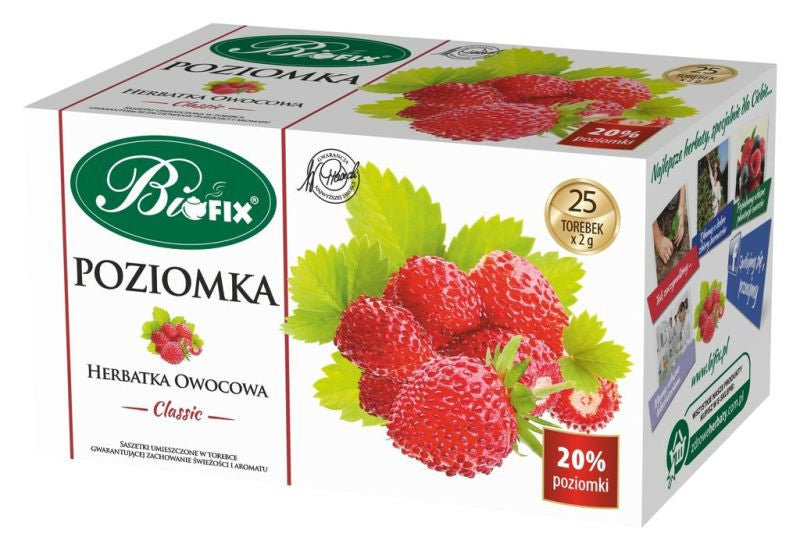 Bi fix Poziomka - herbatka owocowa Classic, poj. 25 saszetek x 2 g