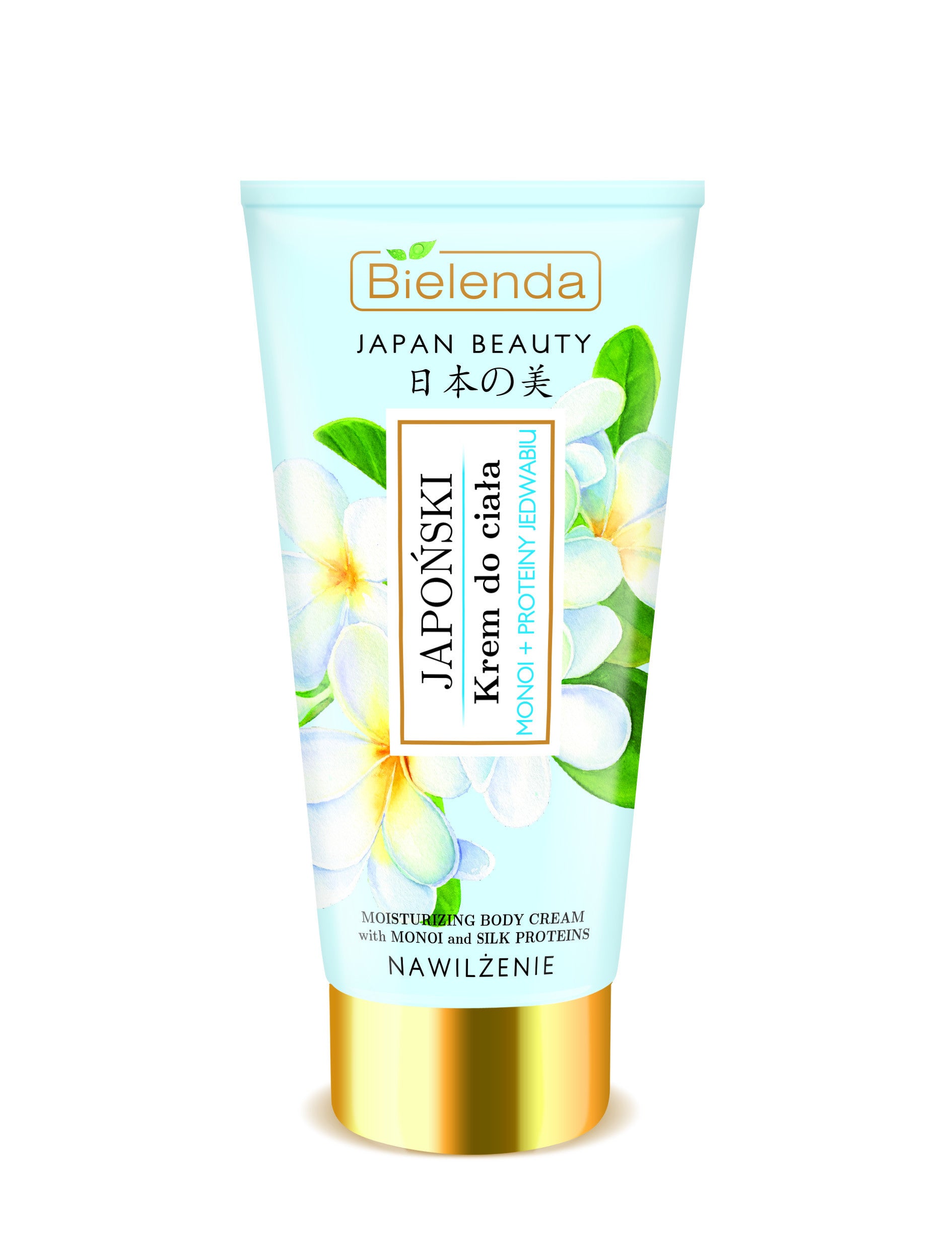 Bielenda JAPAN BEAUTY - Japoński krem do ciała MONOI + PROTEINY JEDWABIU, poj. 200 ml