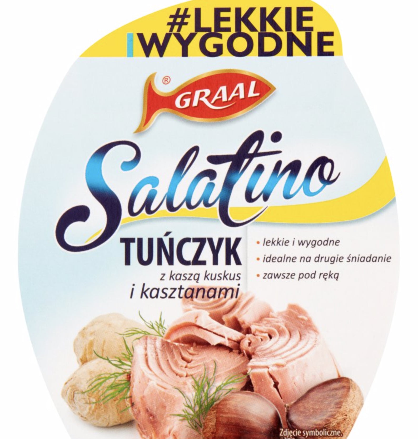 Graal Salatino - tuńczyk z kaszą kuskus i kasztanami, masa netto: 160 g