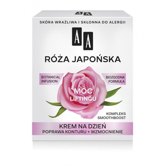 AA Botanical Infusion - Róża Japońska, krem na dzień, moc liftingu, poj. 50 ml
