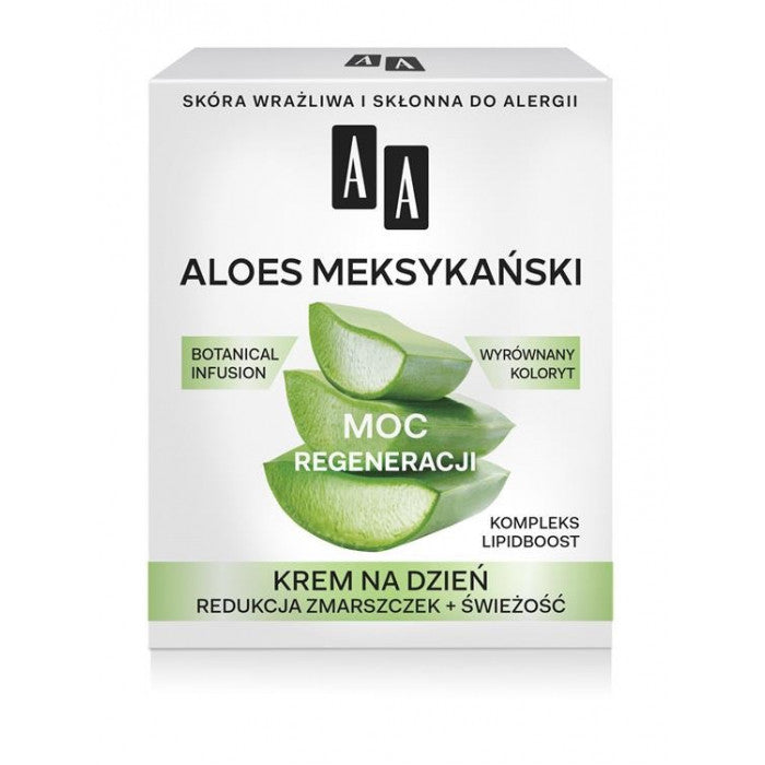 AA Botanical Infusion - Aloes Meksykański, krem na dzień, moc regeneracji, poj. 50 ml
