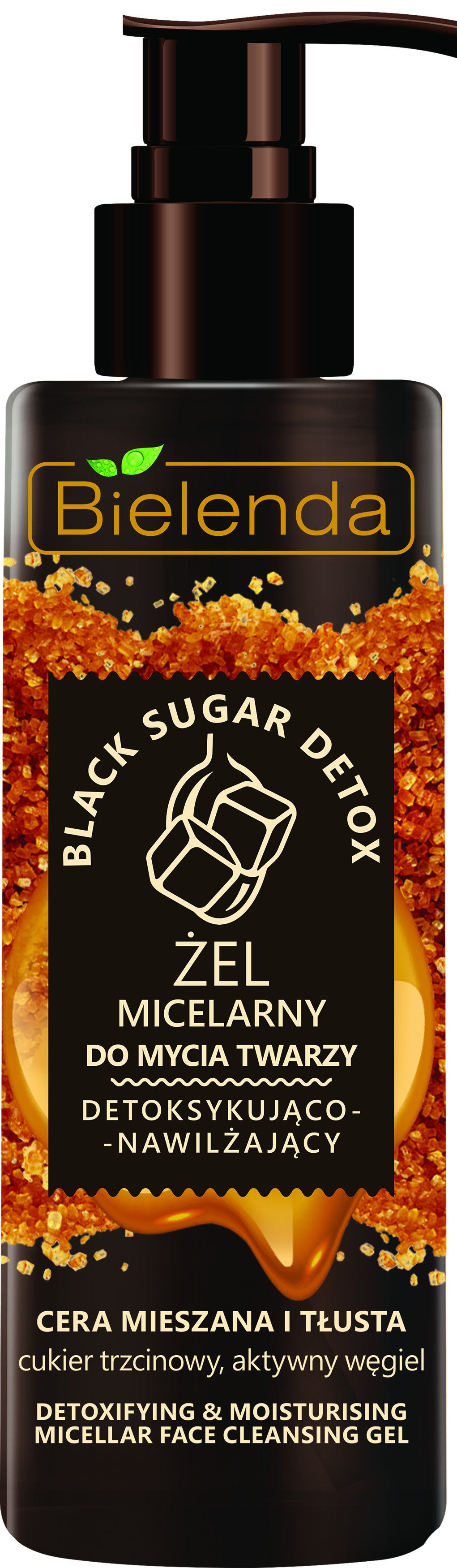 Bielenda BLACK SUGAR DETOX - detoksykująco – nawilżający żel micelarny do mycia twarzy, poj. 200 g