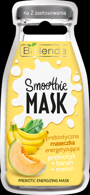 Bielenda SMOOTHIE MASK - prebiotyczna maseczka energetyzująca PREBIOTYK + BANAN + MELON, poj. 10 g