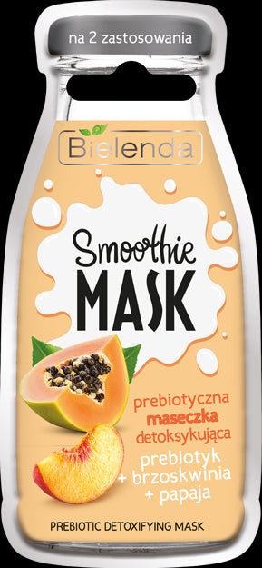 Bielenda SMOOTHIE MASK - prebiotyczna maseczka detoksykująca PREBIOTYK + BRZOSKWINIA + PAPAJA, poj. 10 g