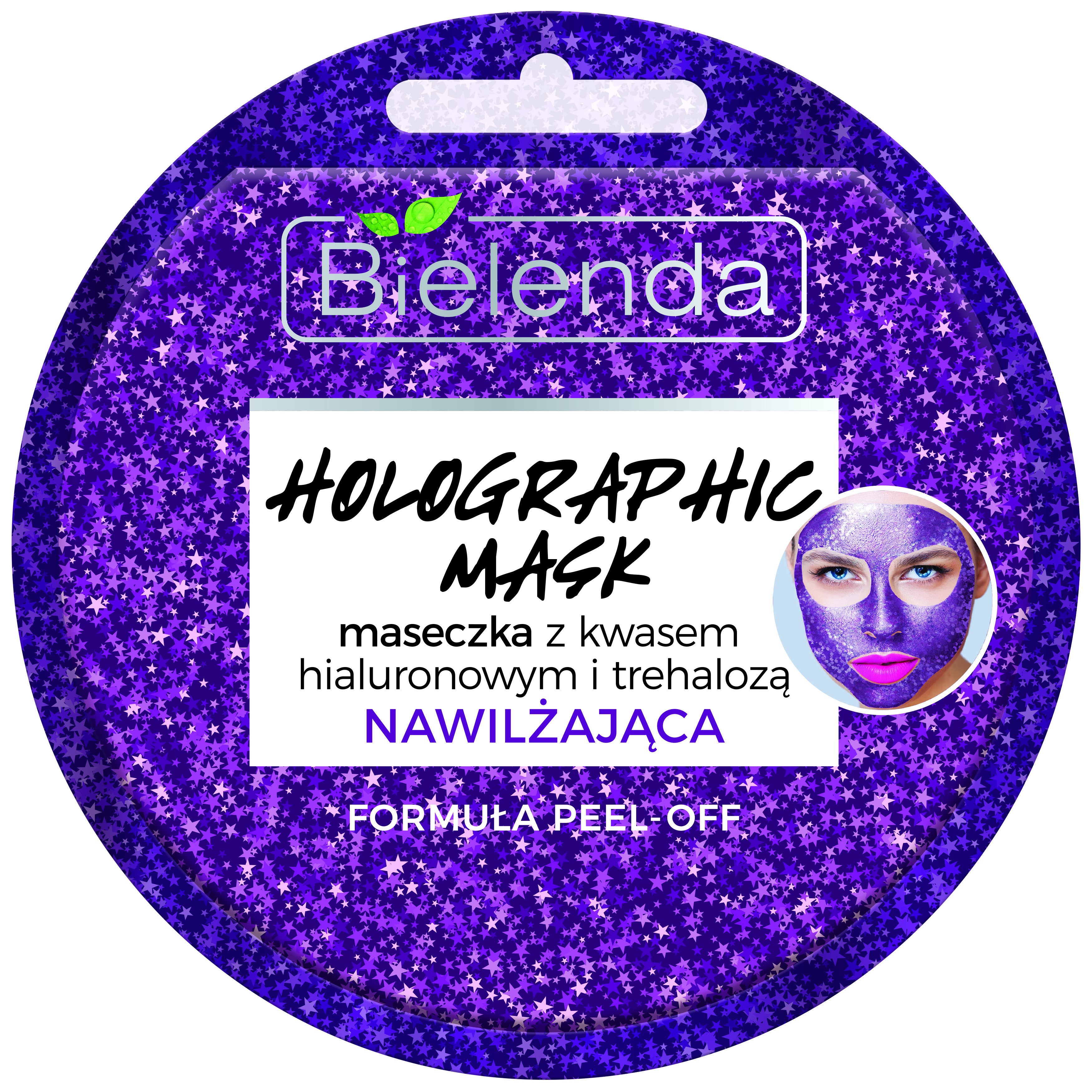 Bielenda HOLOGRAPHIC MASK - maseczka nawilżająca z kwasem hialuronowym i trehalozą, poj. 8 g