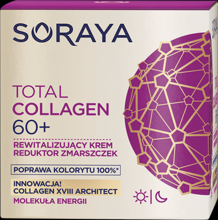Soraya TOTAL COLLAGEN - rewitalizujący krem reduktor zmarszczek 60+, poj. 50 ml