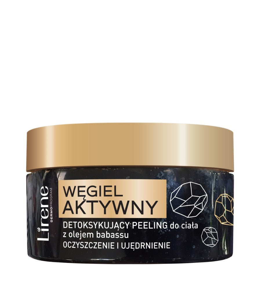 Lirene ACTIVE CARBON - Detoxifying body scrub with babassu oil, 200 g