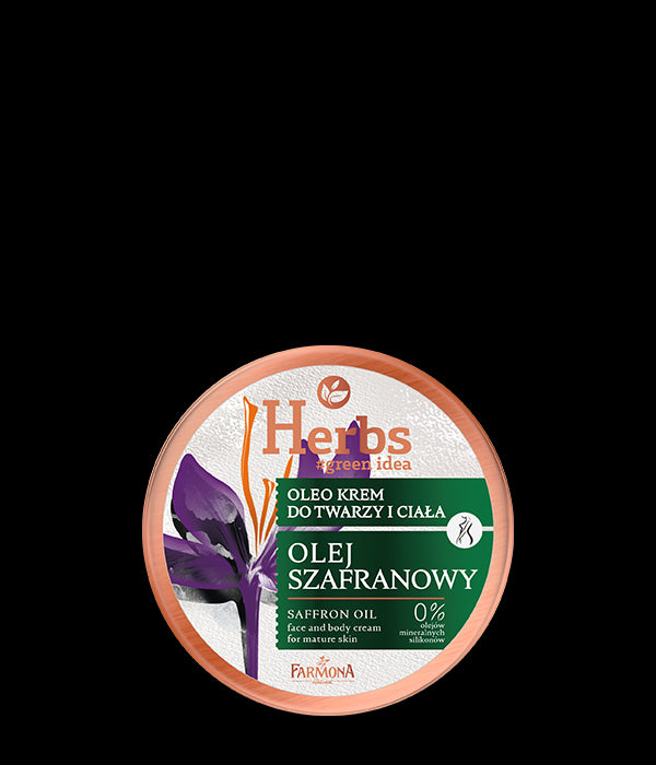 Farmona Herbs - olej szafranowy, oleo krem do twarzy i ciała do skóry dojrzałej, poj. 100 ml