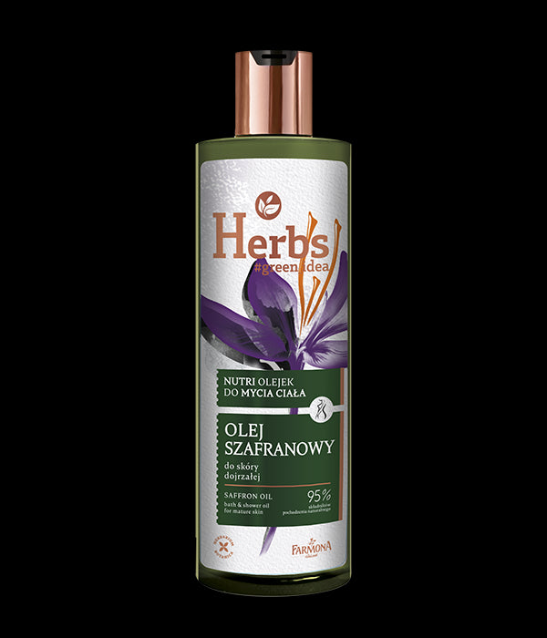 Farmona Herbs - Safflower oil, nutria body wash for mature skin, capacity 400 ml