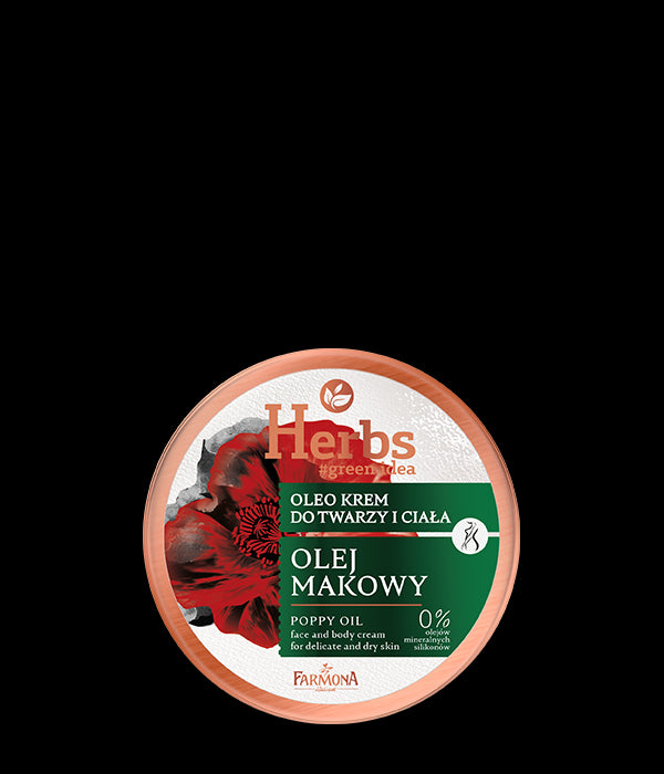 Farmona Herbs - olej makowy, oleo krem do twarzy i ciała do skóry delikatnej i suchej, poj. 100 ml