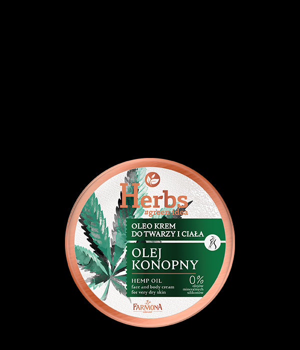 Farmona Herbs - olej konopny, oleo krem do twarzy i ciała do skóry bardzo suchej, poj. 100 ml